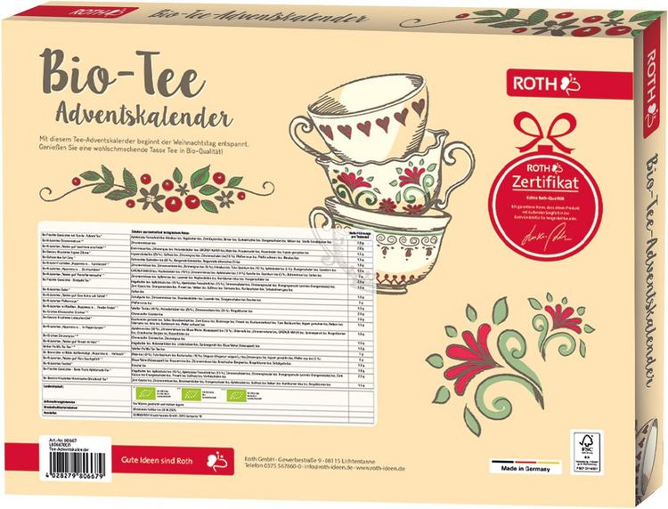 Produktbild: Tee-Adventskalender