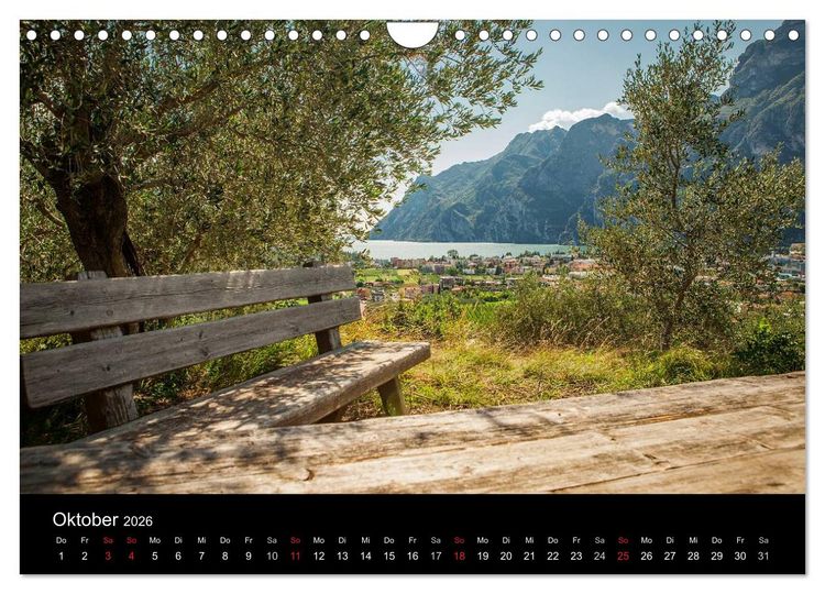 Produktbild: Die sch&ouml;nste Seite am Gardasee (Wandkalender 2026 DIN A4 quer), CALVENDO Monatskalender