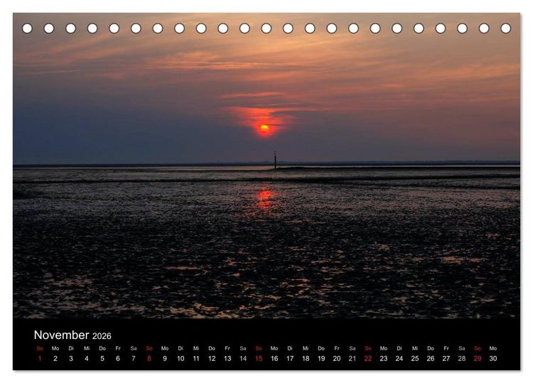 Produktbild: NORDSEE IMPRESSIONEN (Tischkalender 2026 DIN A5 quer), CALVENDO Monatskalender