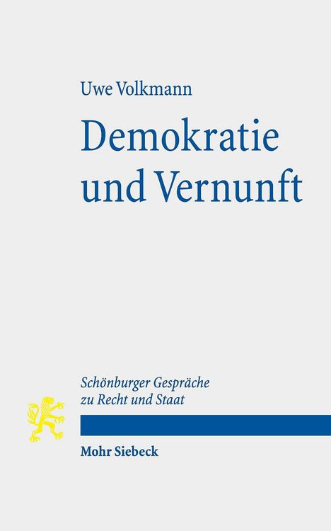 Produktbild: Demokratie und Vernunft