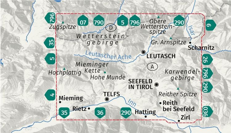 Produktbild: KOMPASS Wanderkarte 026 Seefeld in Tirol, Leutasch 1:25.000