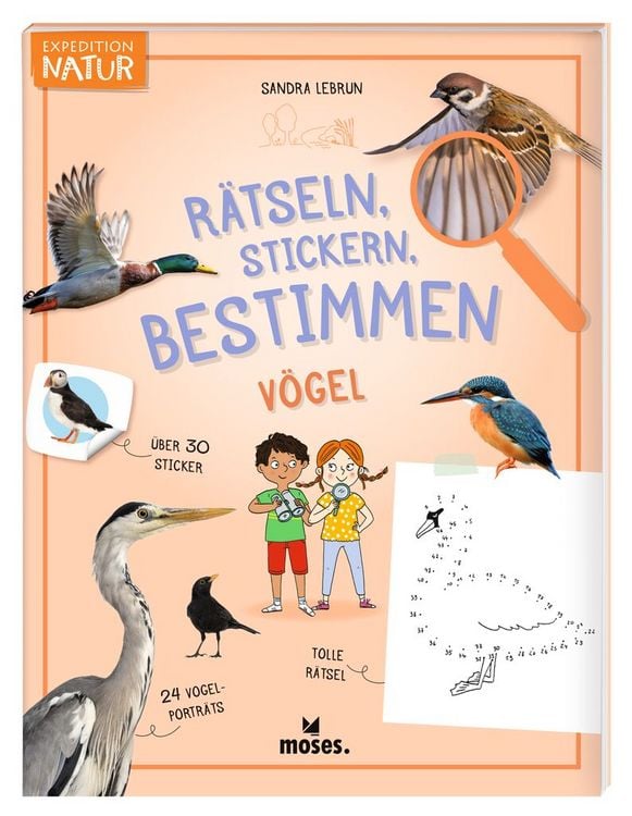 Produktbild: Expedition Natur Rätseln, Stickern, Bestimmen - Vögel