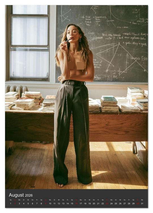 Produktbild: Frau Lehrerin zieht blank - sexy Frauen nackt im Klassenzimmer (Wandkalender 2026 DIN A3 hoch), CALVENDO Monatskalender