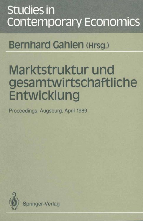 Produktbild: Marktstruktur und gesamtwirtschaftliche Entwicklung