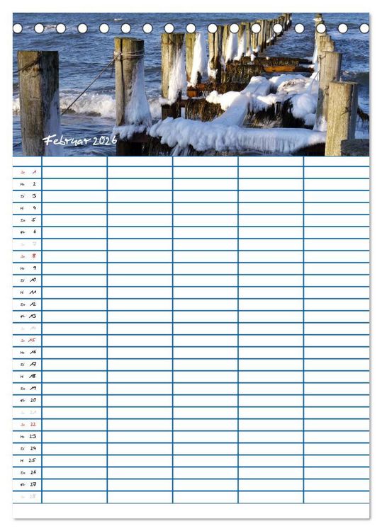 Produktbild: Meer Zeit f&uuml;r uns! (Tischkalender 2026 DIN A5 hoch), CALVENDO Monatskalender
