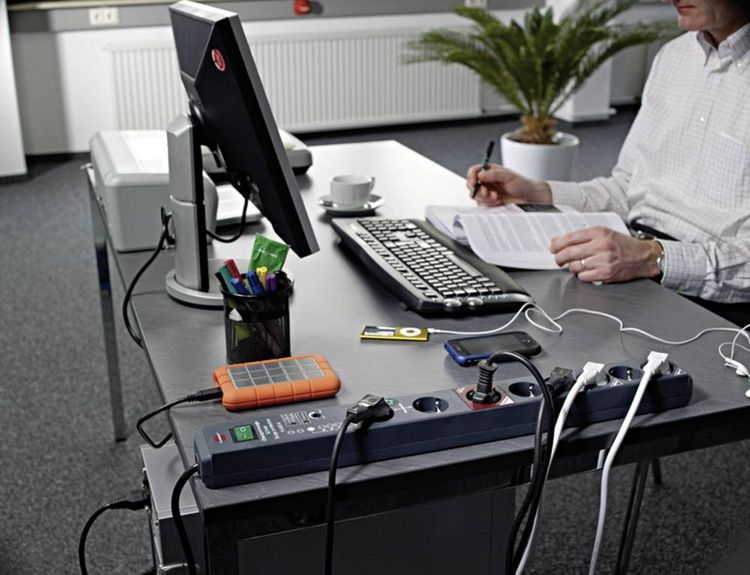 Produktbild: Brennenstuhl 1159490966 Main/Follow-Steckdosenleiste 5fach Anthrazit Schutzkontakt 1St.