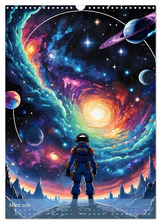 Produktbild: Weltraumtr&auml;ume (Wandkalender 2026 DIN A3 hoch), CALVENDO Monatskalender