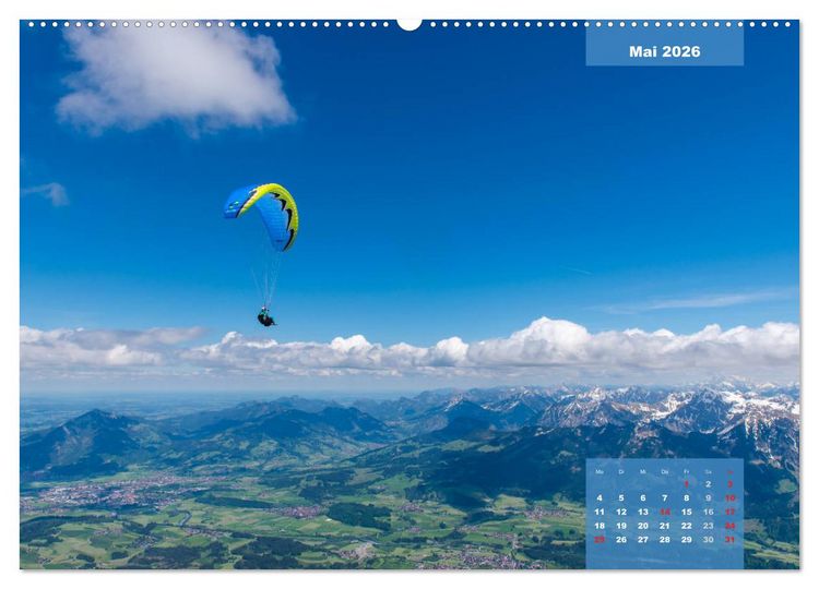 Produktbild: Paragliding - Aufbruch zu neuen H&ouml;henfl&uuml;gen (hochwertiger Premium Wandkalender 2026 DIN A2 quer), Kunstdruck in Hochglanz