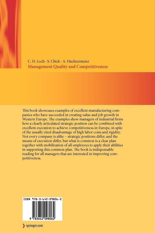 Produktbild: Management Quality and Competitiveness