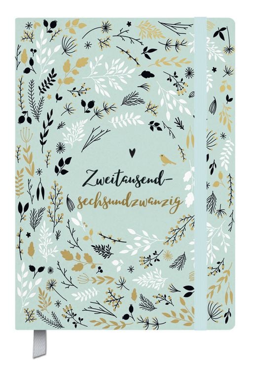 Produktbild: Terminkalender Campus Mint Flowers 18 Monate 2026/2027