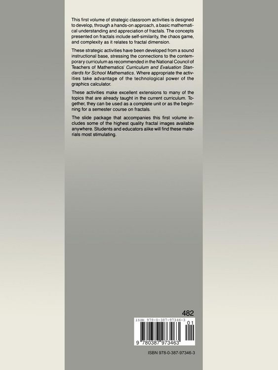 Produktbild: Fractals for the Classroom: Strategic Activities Volume One