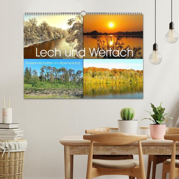 Produktbild: Lech und Wertach - Flusslandschaften im Alpenvorland (Wandkalender 2027 DIN A2 quer), CALVENDO Monatskalender