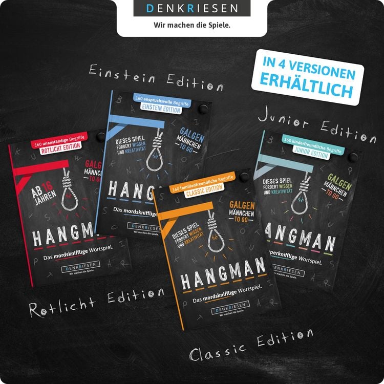 Produktbild: DENKRIESEN - HANGMAN&reg; - ROTLICHT EDITION "Galgenm&auml;nnchen TO GO"