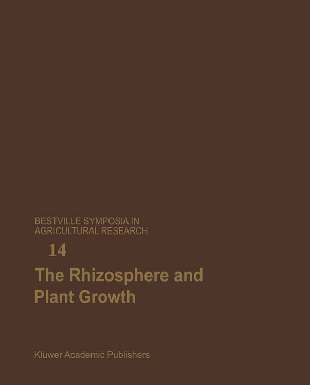 Produktbild: The Rhizosphere and Plant Growth
