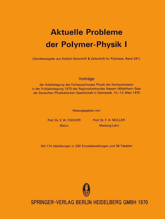 Produktbild: Aktuelle Probleme der Polymer-Physik I