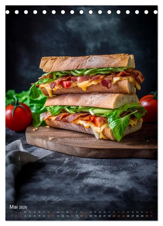 Produktbild: Cooles Fingerfood (Tischkalender 2026 DIN A5 hoch), CALVENDO Monatskalender