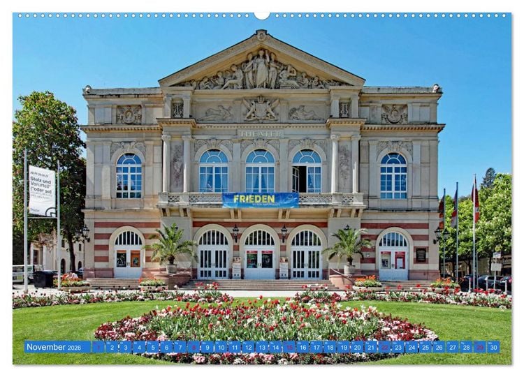 Produktbild: So sch&ouml;n ist Baden-Baden (hochwertiger Premium Wandkalender 2026 DIN A2 quer), Kunstdruck in Hochglanz