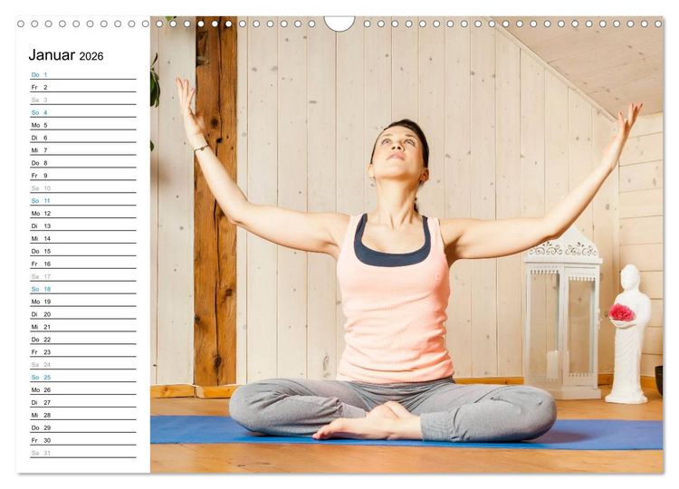 Produktbild: Yoga - ganz einfach zuhause (Wandkalender 2026 DIN A3 quer), CALVENDO Monatskalender
