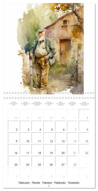 Produktbild: Regard sur la ferme (Calendrier mural carr&eacute; 2026 30x30 cm) Calendrier double avec une page pour vos prises de notes