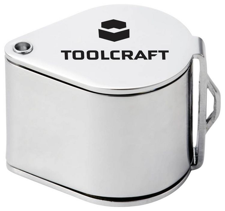 Produktbild: TOOLCRAFT TO-10182537 Einschlaglupe Vergr&ouml;&szlig;erungsfaktor: 10 x Linsengr&ouml;&szlig;e: (&Oslash;) 21mm