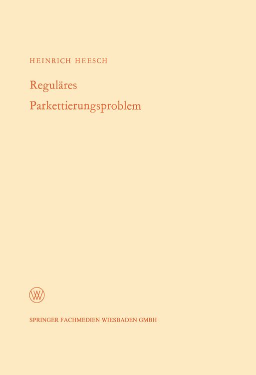 Produktbild: Regul&auml;res Parkettierungsproblem