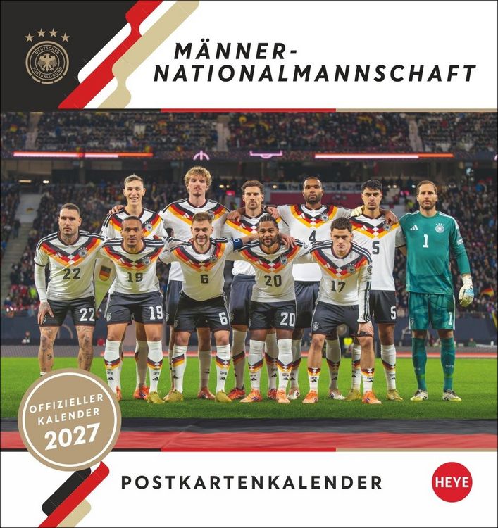 Produktbild: DFB M&auml;nner Postkartenkalender 2027