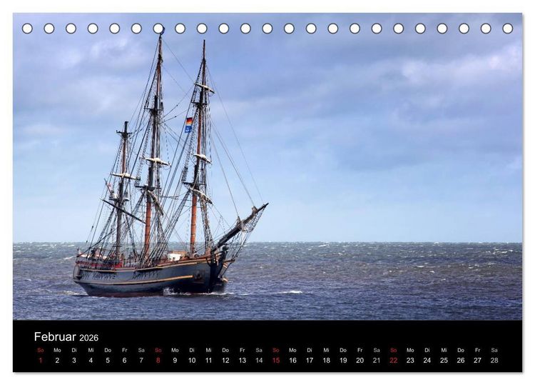 Produktbild: Baltic Sail (Tischkalender 2026 DIN A5 quer), CALVENDO Monatskalender