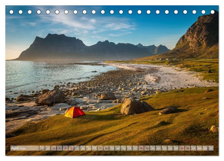 Produktbild: Land. Licht. Meer. (Tischkalender 2026 DIN A5 quer), CALVENDO Monatskalender