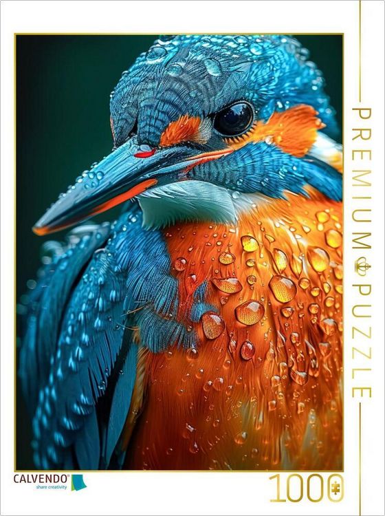 Produktbild: CALVENDO Puzzle Eisvogel | 1000 Teile Lege-Gr&ouml;&szlig;e 64x48cm Foto-Puzzle f&uuml;r gl&uuml;ckliche Stunden