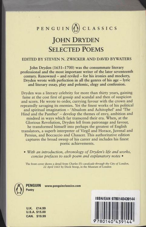 Produktbild: Selected Poems