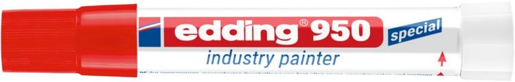 Produktbild: Edding 950 industry painter 4-950002 Industriemarker Rot wasserfest: Ja