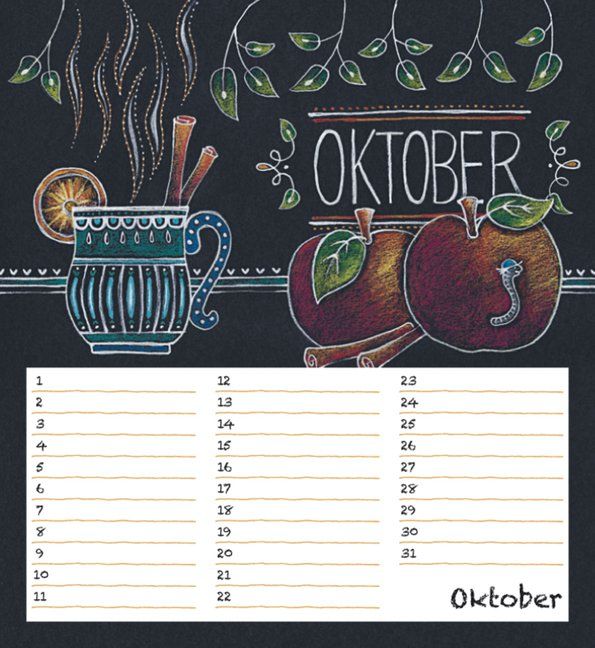 Produktbild: Geburtstagskalender Chalk Love
