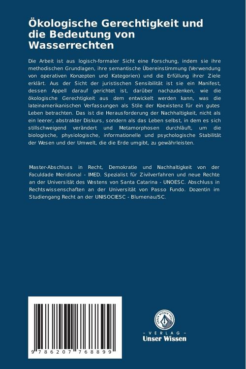 Produktbild: &Ouml;kologische Gerechtigkeit und die Bedeutung von Wasserrechten