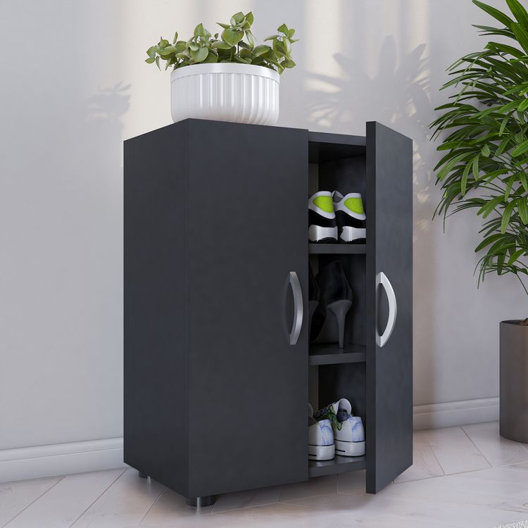 Produktbild: Holz Gro&szlig;er Schuhschrank Schuhkommode Ulas 3
