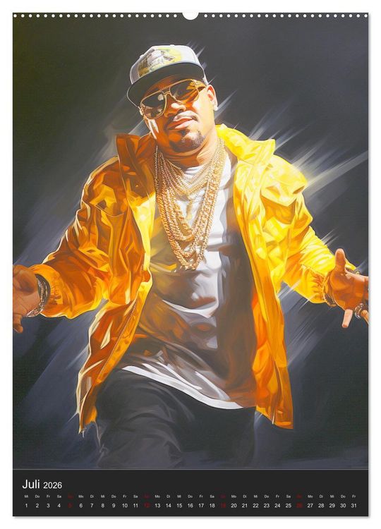 Produktbild: Rap Kings. Paintings im Streetwear-Charme (Wandkalender 2026 DIN A2 hoch), CALVENDO Monatskalender