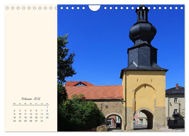 Produktbild: Saalfeld an der Saale &ndash; mein Streifzug durch die historische Altstadt (Wandkalender 2026 DIN A4 quer), CALVENDO Monatskalender