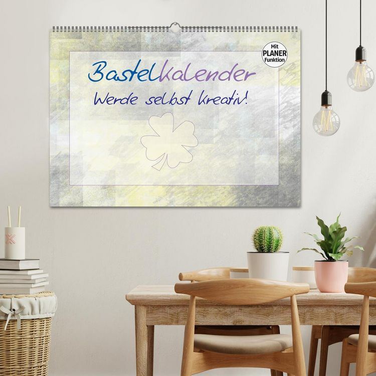 Produktbild: BASTELKALENDER Werde selbst kreativ! (Wandkalender 2026 DIN A2 quer), CALVENDO Monatskalender