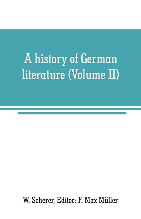 Produktbild: A history of German literature (Volume II)