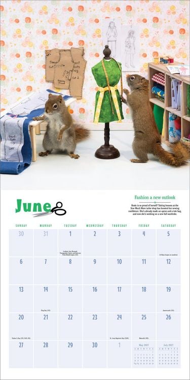 Produktbild: Secret Life of Squirrels Wall Calendar 2027