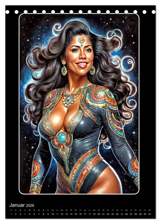 Produktbild: Miss im Universum (Tischkalender 2026 DIN A5 hoch), CALVENDO Monatskalender