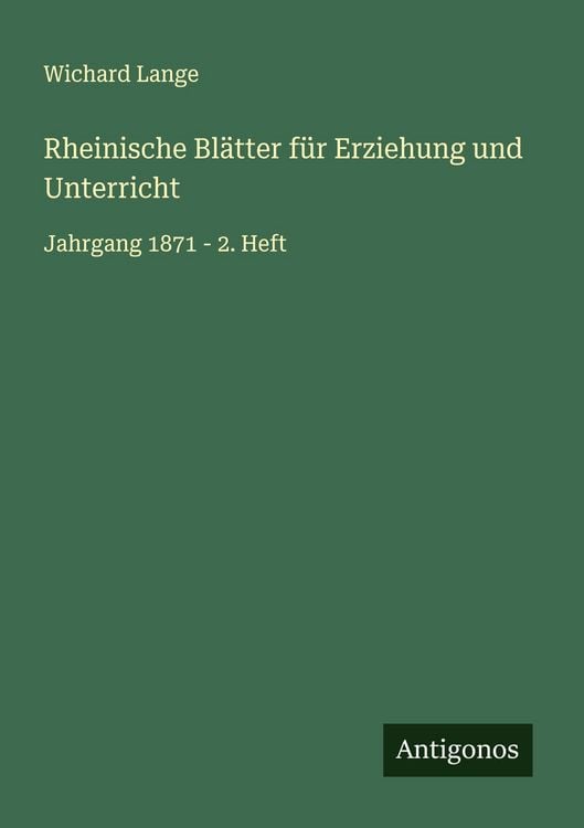 Produktbild: Rheinische Bl&auml;tter f&uuml;r Erziehung und Unterricht