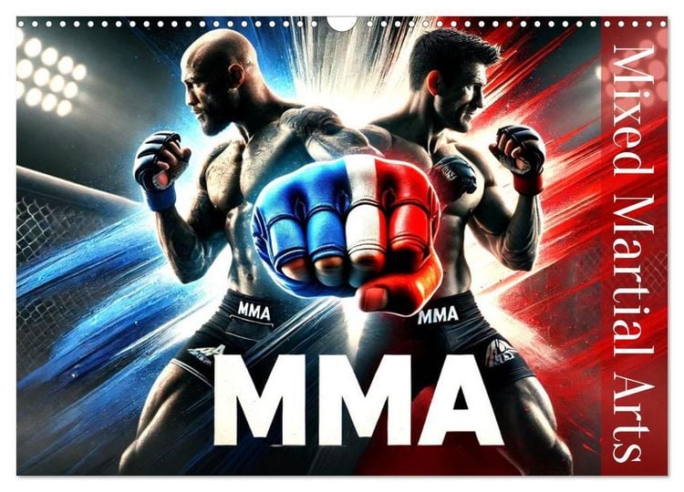 Produktbild: MMA - Mixed Martial Arts France (Calendrier mural 2026 DIN A3 vertical), CALVENDO calendrier mensuel