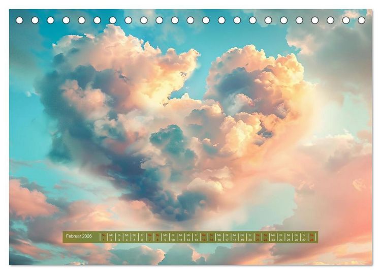 Produktbild: Mit dem Herzen der Natur (Tischkalender 2026 DIN A5 quer), CALVENDO Monatskalender