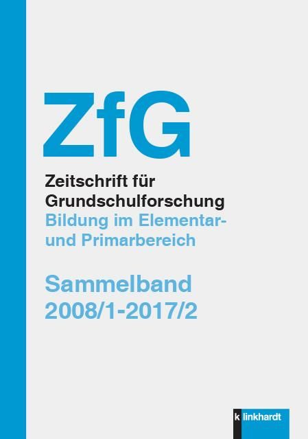 Produktbild: ZfG Zeitschrift f&uuml;r Grundschulforschung. Bildung im Elementar und Primarbereich