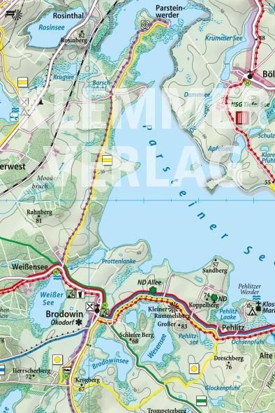 Produktbild: Klemmer Pocket Rad- und Wanderkarte Angerm&uuml;nde &ndash; Chorin