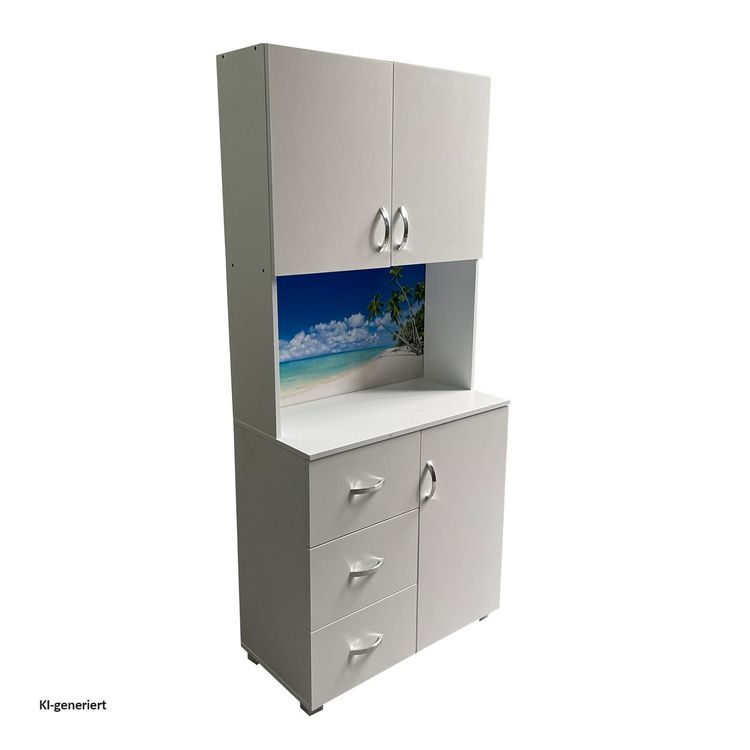 Produktbild: HTI-Living HTI-Living Schrank mit bedruckter R&uuml;ckwand Palmen