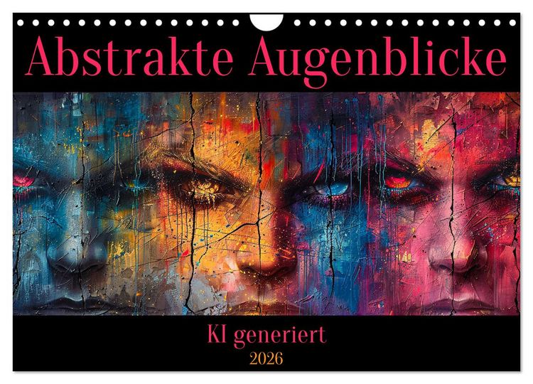 Produktbild: Abstrakte Augenblicke (Wandkalender 2026 DIN A4 quer), CALVENDO Monatskalender