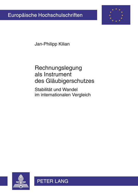 Produktbild: Rechnungslegung als Instrument des Glaeubigerschutzes