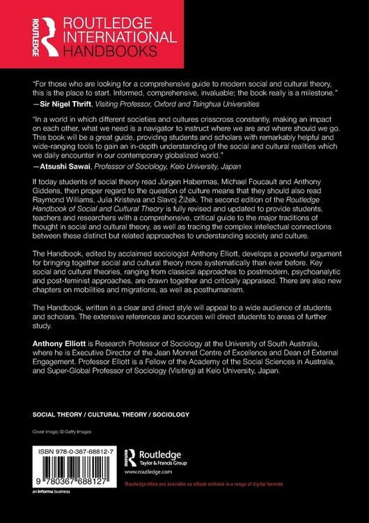 Produktbild: Routledge Handbook of Social and Cultural Theory