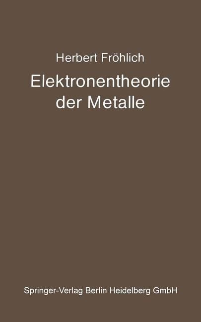 Produktbild: Elektronentheorie der Metalle